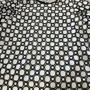 Tory Burch Blue and White Patterned Blouse